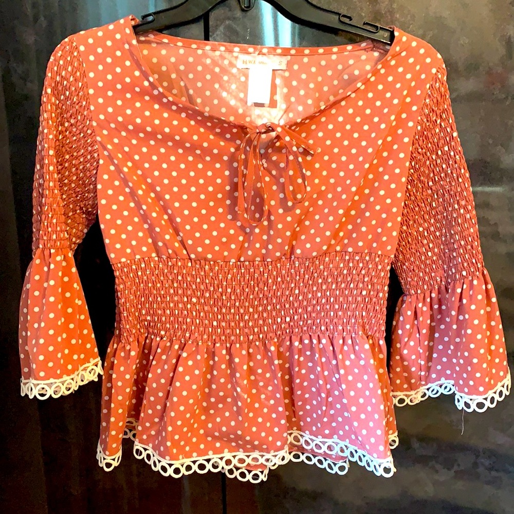 Polka dot top
